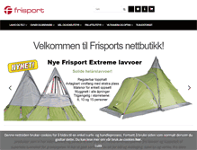 Tablet Screenshot of frisport.no